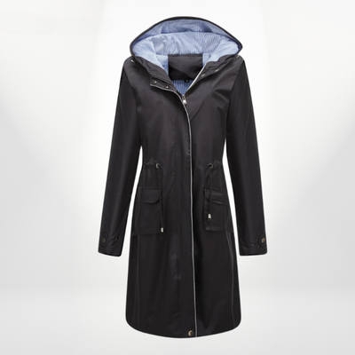 Julia | Wasserdichter Trenchcoat mit Kapuze