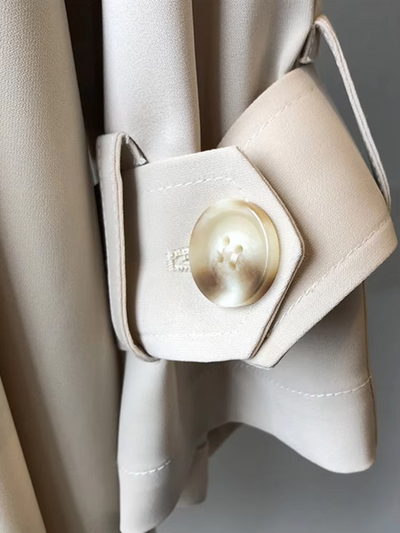 Juliane | Zeitloser Langer Wasserdichter Trenchcoat