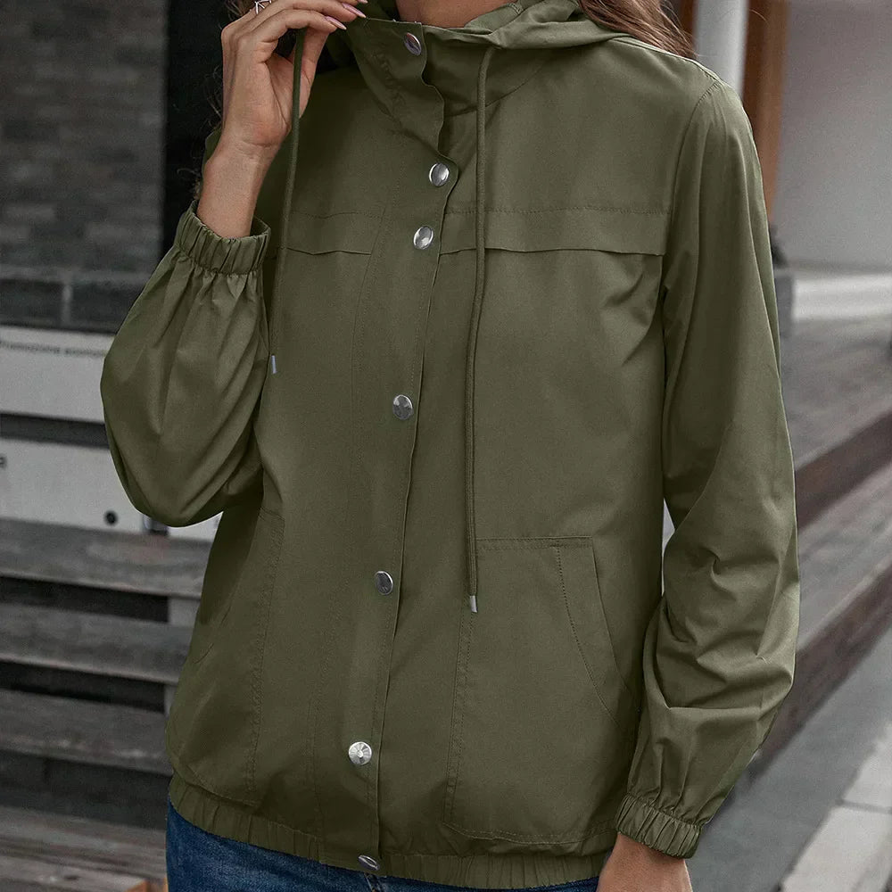 Johanna | Wasserdichter Trenchcoat mit Kapuze