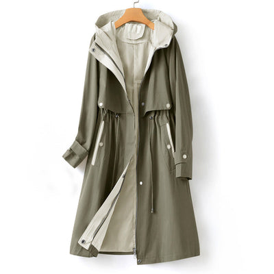 Jessika | Wasserdichter Trenchcoat mit Kapuze