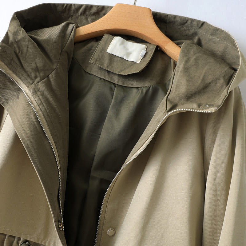 Jessika | Wasserdichter Trenchcoat mit Kapuze