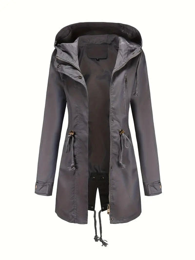 Lena | Wasserdichter Trenchcoat mit Kapuze