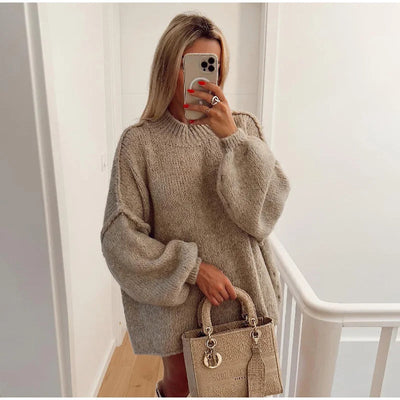 Jessica | Weicher Oversize Strickpullover