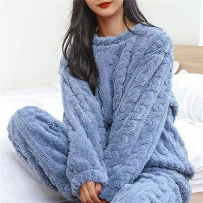 Maria | Weiches Fleece Schlafanzug Set
