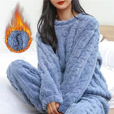 Maria | Weiches Fleece Schlafanzug Set