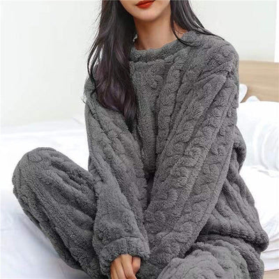 Maria | Weiches Fleece Schlafanzug Set