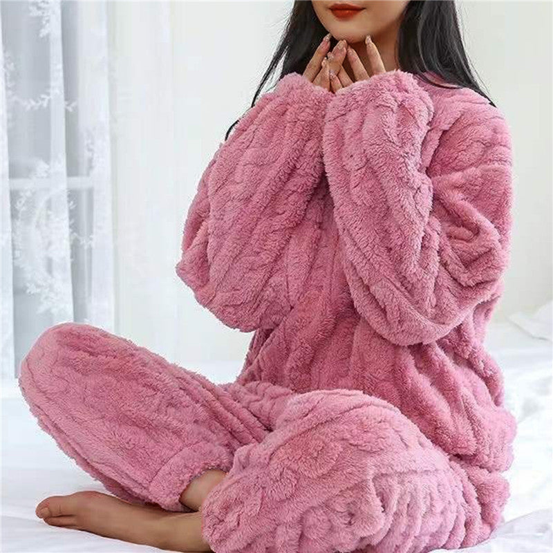 Maria | Weiches Fleece Schlafanzug Set