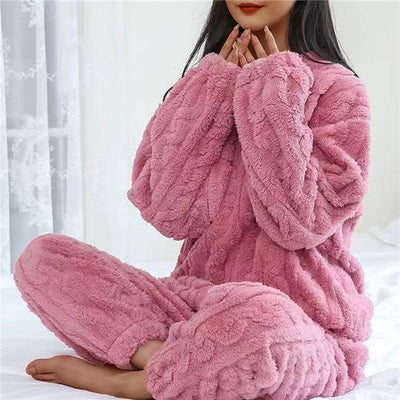 Maria | Weiches Fleece Schlafanzug Set