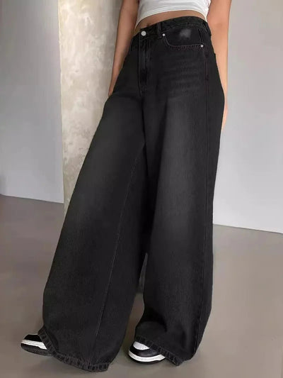 Jessika | Weite Baggy Jeans mit Mittelhohem