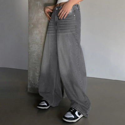 Jessika | Weite Baggy Jeans mit Mittelhohem