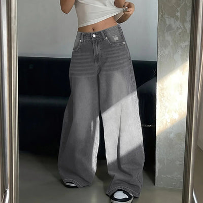 Jessika | Weite Baggy Jeans mit Mittelhohem