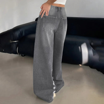 Jessika | Weite Baggy Jeans mit Mittelhohem