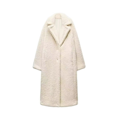 Magdalena | Komfortabler langer Winter-Teddymantel