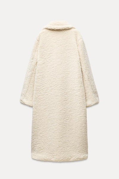 Magdalena | Komfortabler langer Winter-Teddymantel