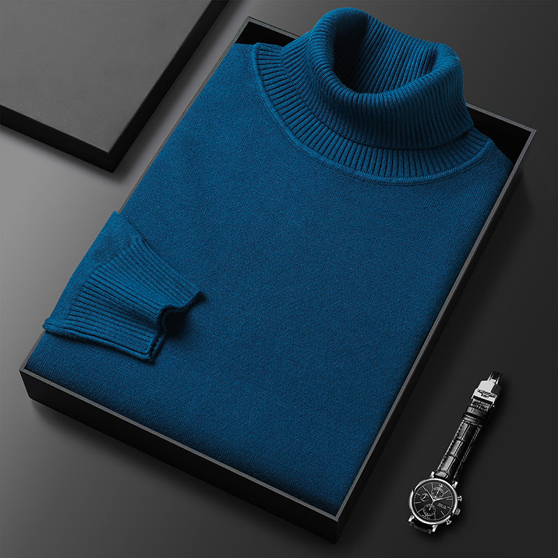 Simon | Rollkragenpullover Kaschmir-Baumwoll-Mix, Eleganter Stil
