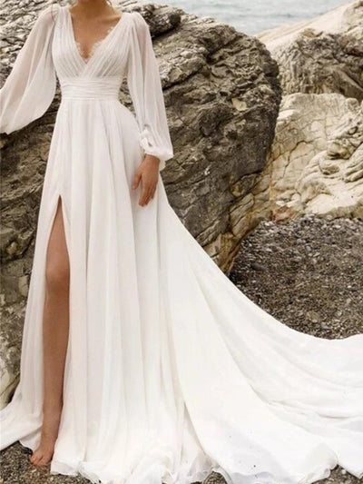 Zaira | Boho Langen Ärmeln Maxikleid