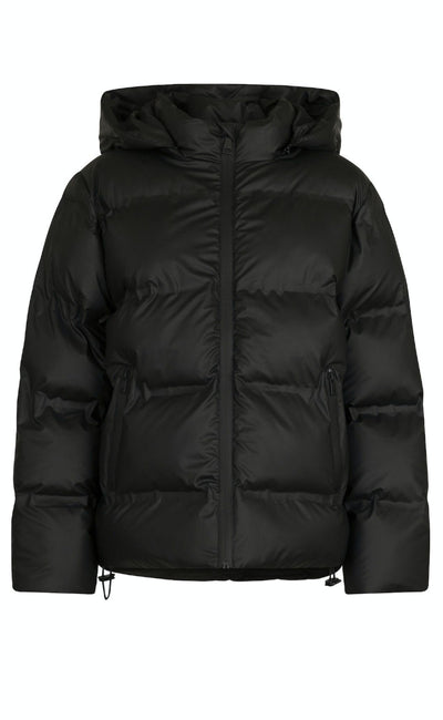 Katharina | Zeitlose Schwarze Daunenjacke mit Kapuze