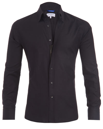 Arjan | Hemd – Zip Fit, Sportlich Bequem aus Baumwollmix