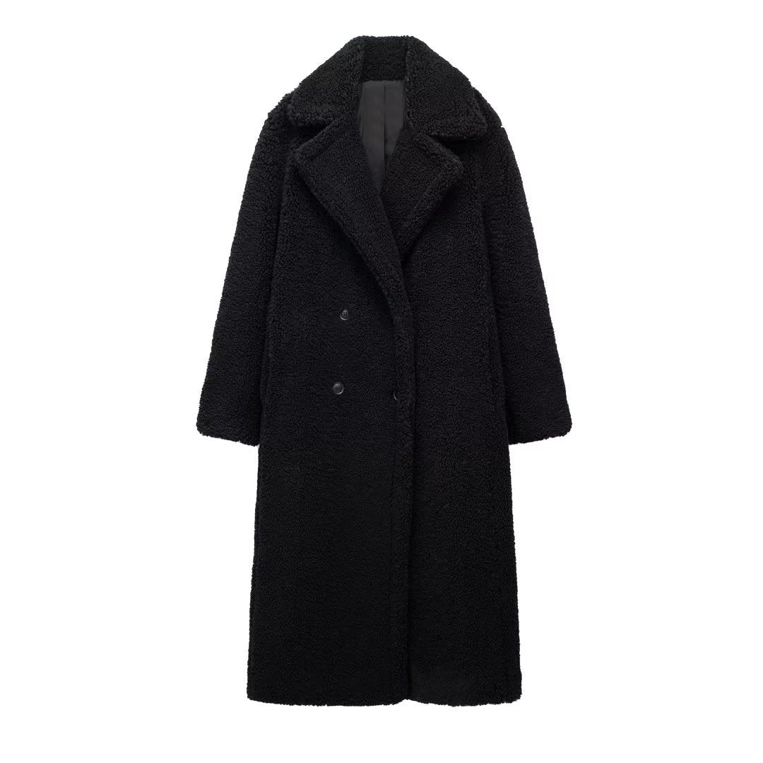 Magdalena | Komfortabler langer Winter-Teddymantel