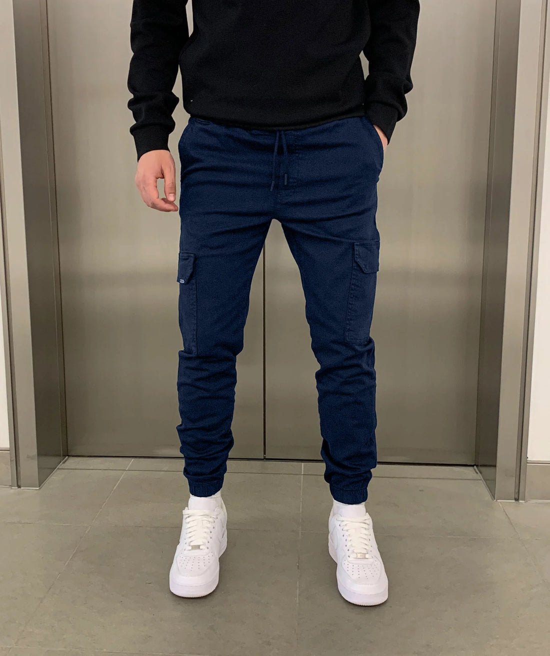Laurent | Herren Jogginghose mit Cargo-Taschen