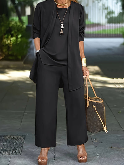 Verena | Chic Einfarbig Dreiteiliges Set