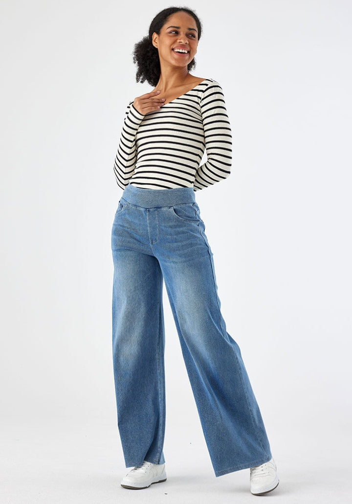 Ophélie | Hochtaillierte Damenjeans aus Ultra-Stretch