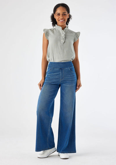 Ophélie | Hochtaillierte Damenjeans aus Ultra-Stretch