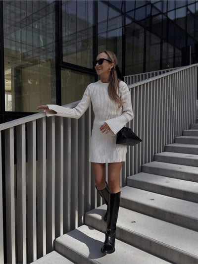 Christina | Kleid mit hohem Kragen Versatile