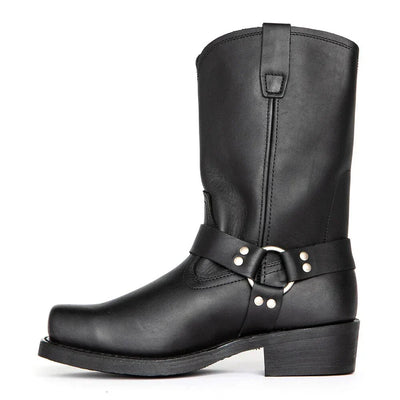 Cowboy-Stiefel Schwarz | Herren Stiefel Leder 3