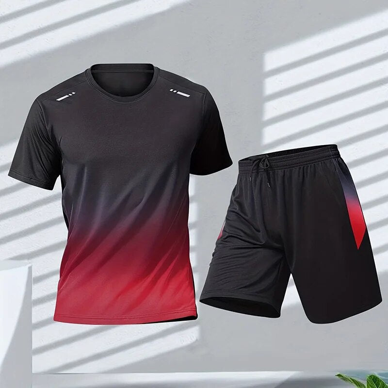 Mick | Sportbekleidungs-Set für Männer mit Farbgradientendruck