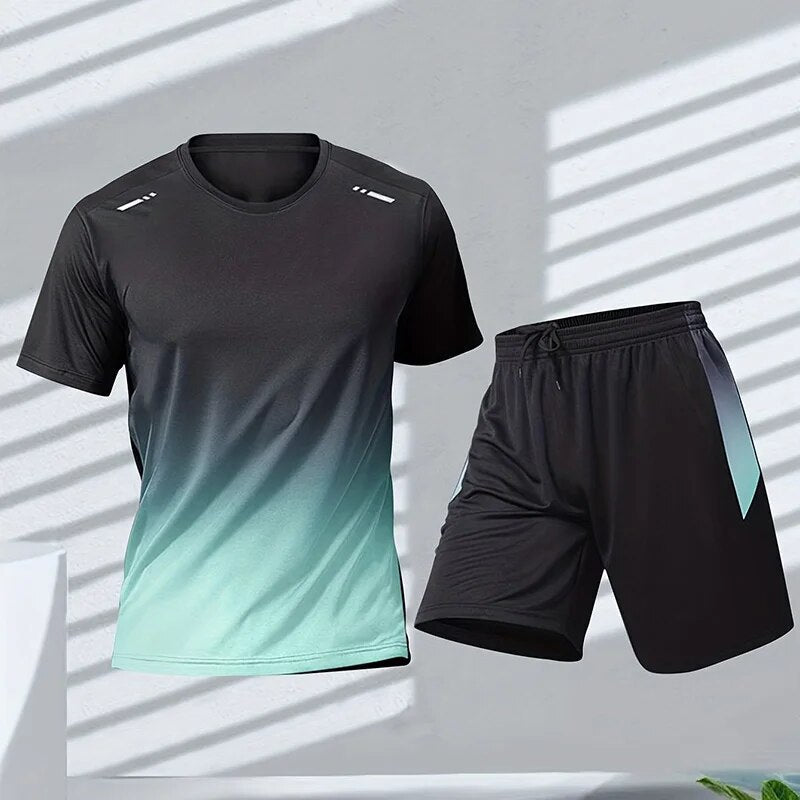 Mick | Sportbekleidungs-Set für Männer mit Farbgradientendruck