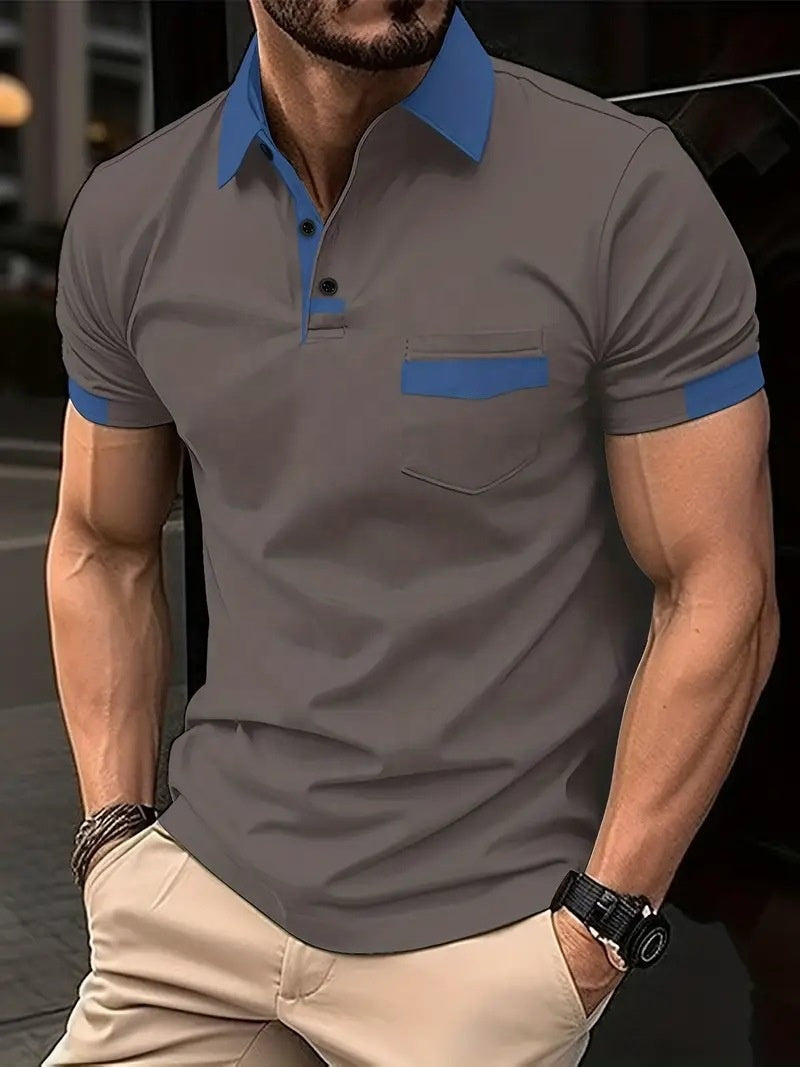 Maison | Zeitlose schlanke Passform mit Kontrastverkühlungen Poloshirt