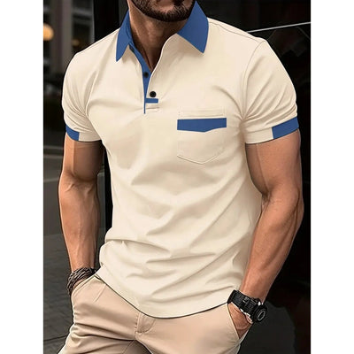 Maison | Zeitlose schlanke Passform mit Kontrastverkühlungen Poloshirt
