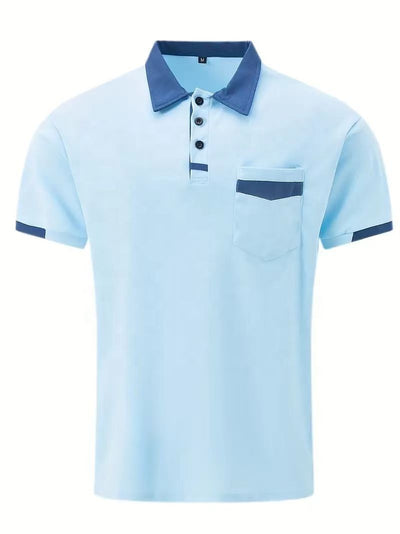 Maison | Zeitlose schlanke Passform mit Kontrastverkühlungen Poloshirt