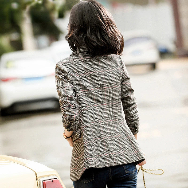 Carola | Karierter Blazer