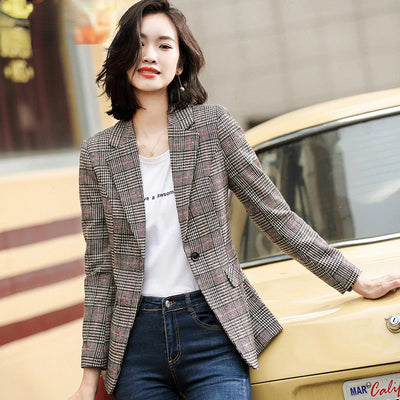 Carola | Karierter Blazer