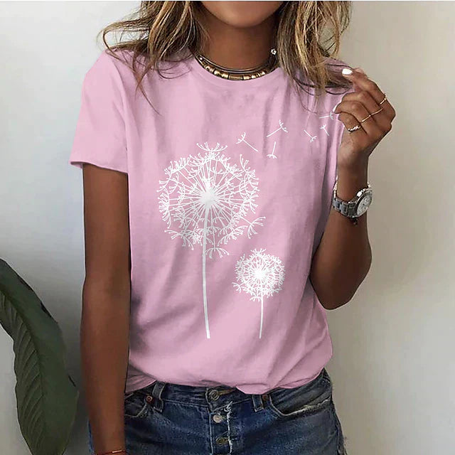 Mira | Damen-T-Shirt mit Rundhalsausschnitt und kurzen Ärmeln