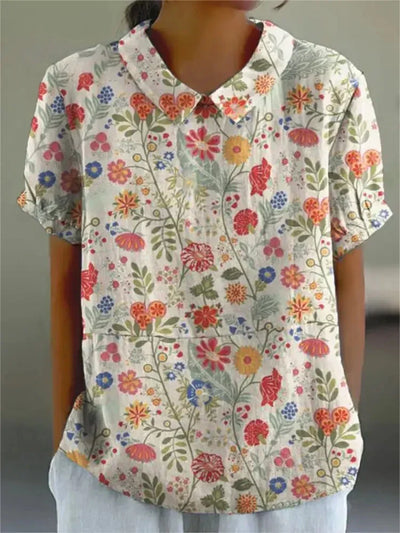 Dämpfer | Damen Top mit Blumendesign – Leicht und Atmungsaktiv