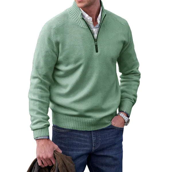 Bastian | Pullover aus Kaschmir mit Reißverschluss