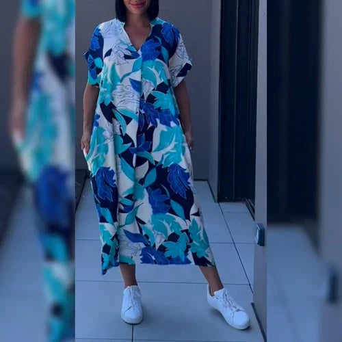 Frieda | Elegantes geblümtes Kleid