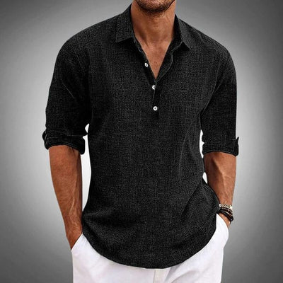Tobias | Polo Shirt Atmungsaktiv aus 100% Leinen, Stilvoll und Lässig