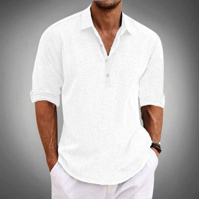 Tobias | Polo Shirt Atmungsaktiv aus 100% Leinen, Stilvoll und Lässig
