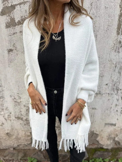 Rebecca | Jacke Warm und Bequem mit Fransen