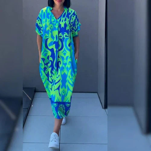 Frieda | Elegantes geblümtes Kleid