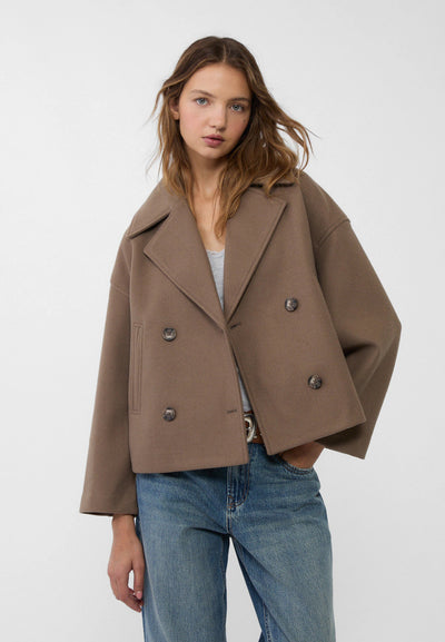 Elina | Kurze Jacke Doppelbrust Stil
