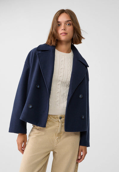 Elina | Kurze Jacke Doppelbrust Stil