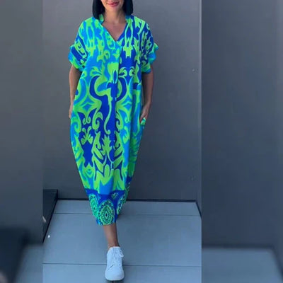 Frieda | Elegantes geblümtes Kleid