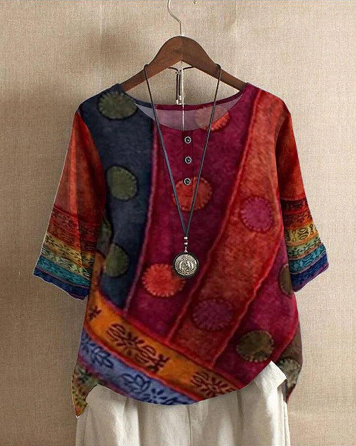 Variant image for Boho Top - Damenoberteil mit Einzigartigem Design-8