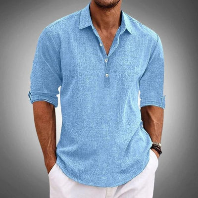 Ricardo Herren Polo Shirt – Atmungsaktiv aus 100% Leinen, Stilvoll und Lässig-1