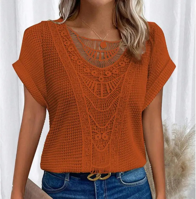 Variant image for Jillian | Damenoberteil Boho-Top mit Spitzendetails für einen Lässigen Look-6